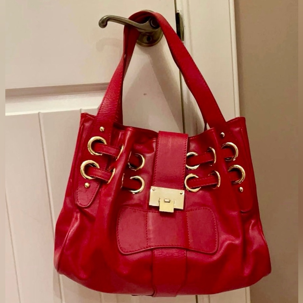 Jimmy Choo Riki Red bag